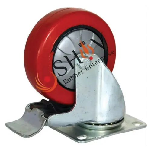 Extra Heavy Duty MS Plate Fabricated Swivel Casters